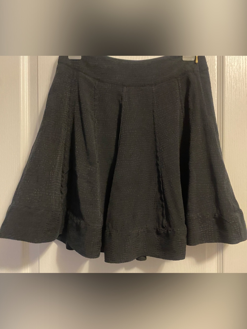 leifsdottir Black Textured Circle Skirt